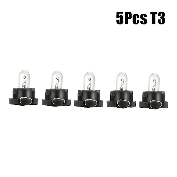Newway 5/10stk/sæt T3 T4.2 Halogen Bil Instrumentbræt Panel Lamper 4300k 1-1.4w Halogen Pærer Indikator Kile Bil Instrumentbræt Led Lys
