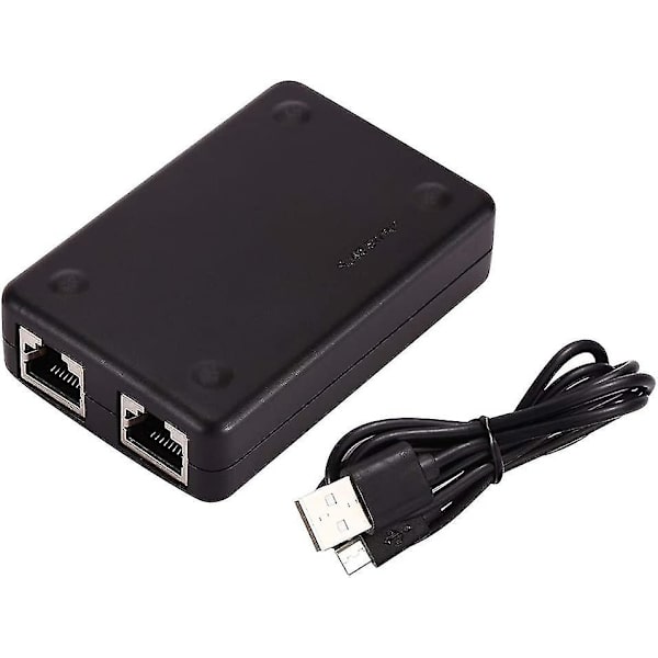 2 porte Ethernet-switch Ethernet-netværkswitcher Hub Splitter til computer