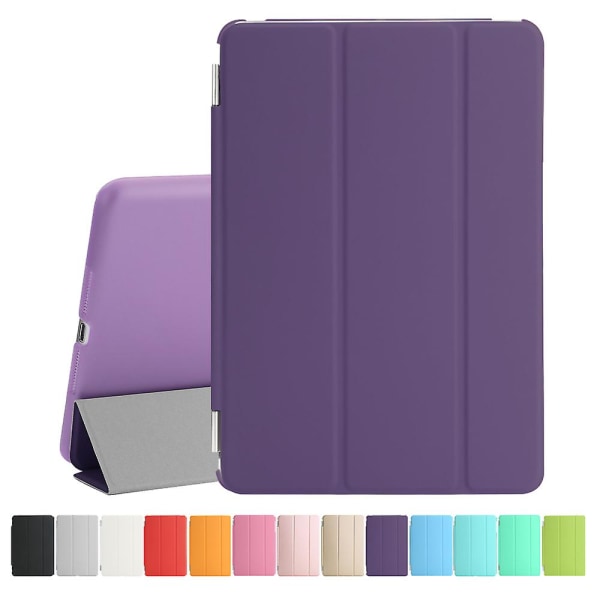 Smart Cover Case PU Läder Magnetiskt Tunnt Skydd för iPad Mini 1 2 3 Lila