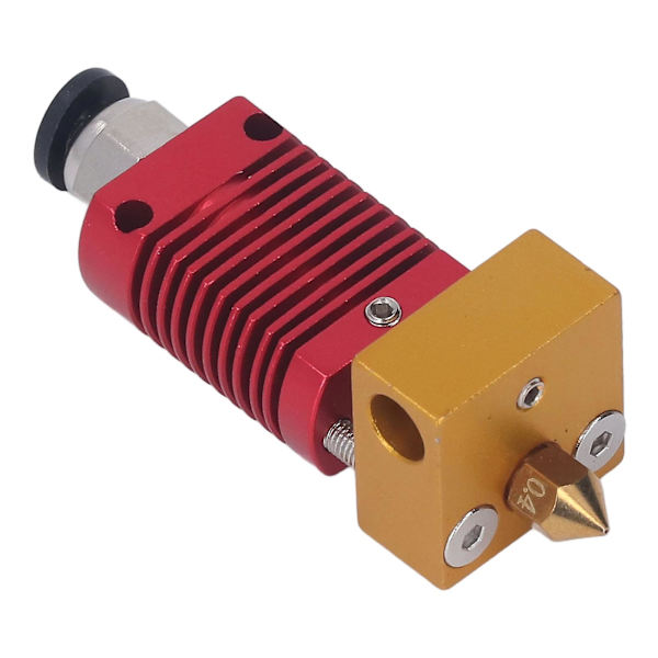 0,4 mm munstycke extruder skrivarhuvud Hotend för 3D-skrivare - Röd