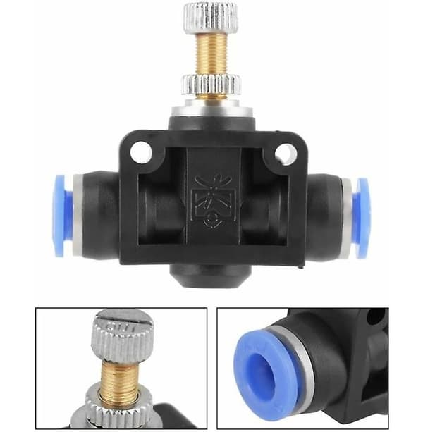 Tryk-ind Butterfly Slangehastighedsregulator Pneumatisk Luftstrømskontrolventil Ventilforbindelse Hurtigforbindelse