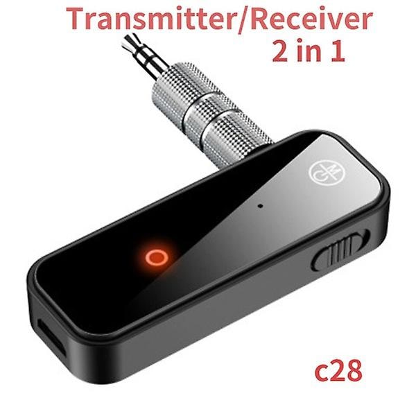 Bluetooth 5.0 Sender og Mottaker 2 i 1 Jack Trådløs Adapter