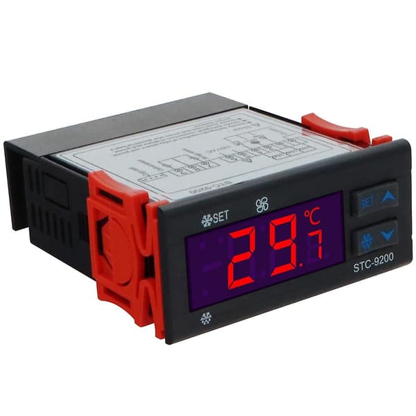 STC-9200 Digital Temperaturregulator med Avfrostningsfläktlarmfunktion