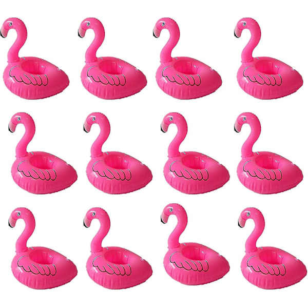 Pink Flamingo 10 kpl juoma-allas kelluke, puhallettava kelluva juomateline, tölkki Coke-kuppiteline asema uima-allas kellukkeet vesileikkeihin lapsille kylpy, lapsi lepakko