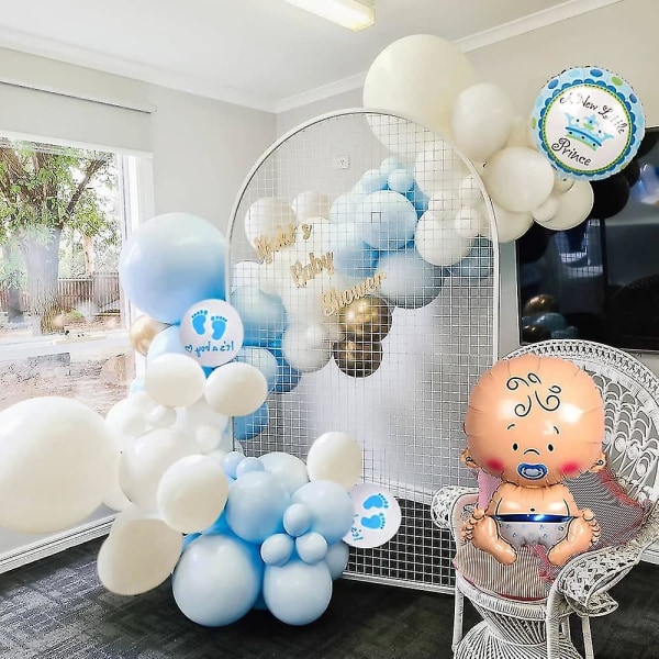 Baby Shower Dekorationen Junge, Babyparty Deko Junge Mit Babyshower Boy Set, Blauen Deko Babyparty Junge Luftballons, Its A Boy Banner, Luftballons Ba