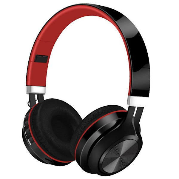Trådløst Bluetooth-headset til hovedet, foldbart og indtrækkeligt støjreducerende HiFi-headset