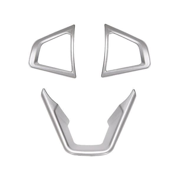 3 st Silver Rattkåpa Rattknapp Ram för Mondeo 2013-2019