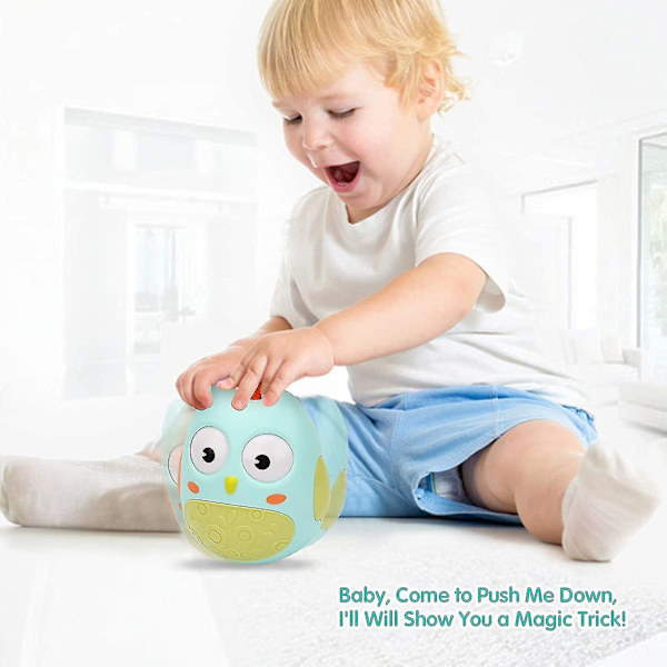 Roly Poly-leke - Uglet Weeble Wobble-leke for babyer 3 til 12 måneder (beste gave til barn)