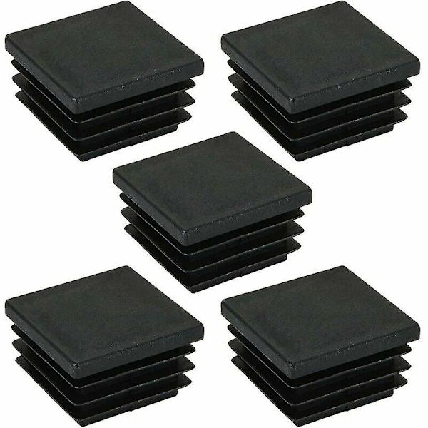 30 stk. 30 x 30 mm firkantede rørpropper, plast rørpropper, firkantede rør endestykker kompatibel borde, hylder, skabe