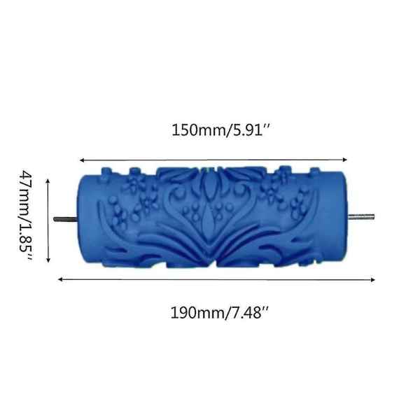 5 tommer præget malerrulle ærme væg tekstur stencil dekor 085y