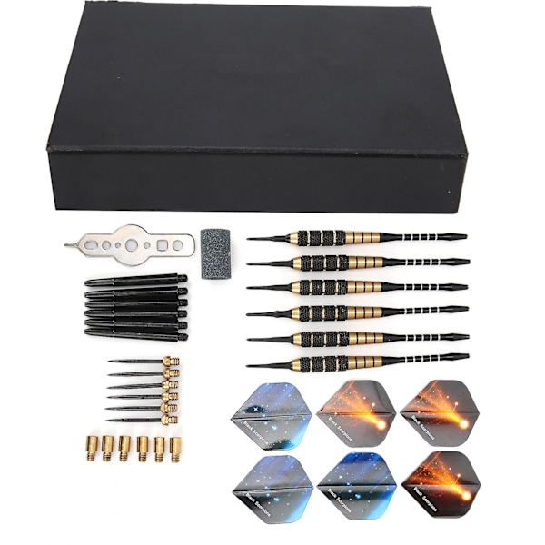 Aluminium Alloy Soft Tip Dart Set - 6 stk. Sikkerhedshårde nåle dart