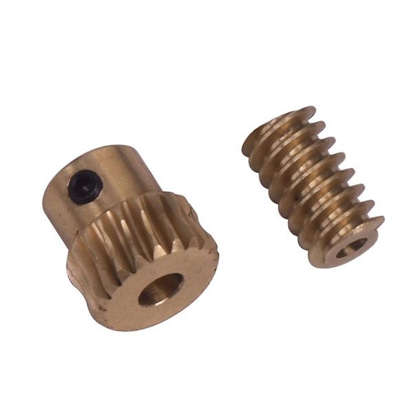 Højstyrke messing snekkehjul guld motor output snekkehjul gear 0,5 modul