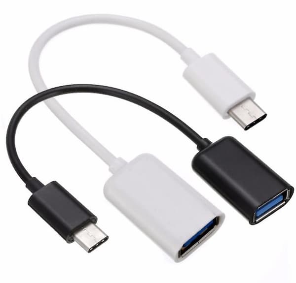 Usb 3.1 Type C Han til Usb A Hun Otg Vært Adapter Kabel