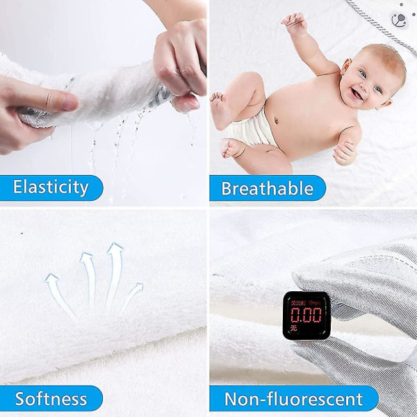 Baby hættehåndklæde, 100 % økologisk bambus baby badehåndklæde, ekstra absorberende