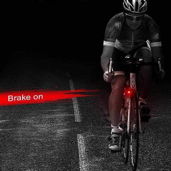Cykel V-bremselys Baglygte Mini Switch Bremslys Smart LED Bremslys