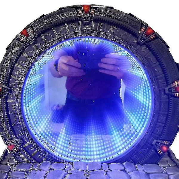 Stargate Light Mirror Cosplay Prop Replika Fantastisk Atlantis Universe Samlingsgave Gaming Skulptur Model Legetøjsrekvisit