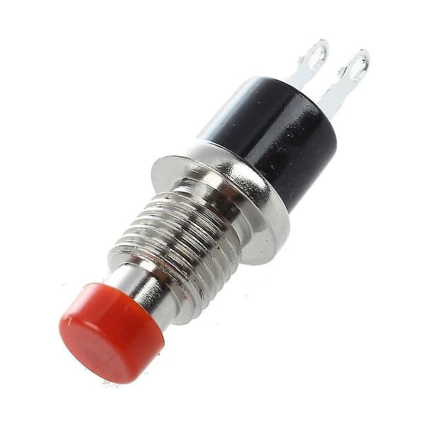 10 stk Rød hette Spst Momentary Mini trykknappbryter DC 50v 0.3a
