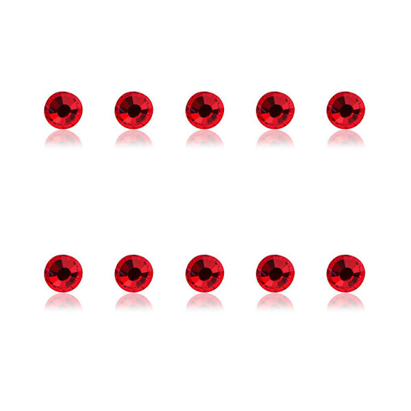 Negle Rhinestones Iøjnefaldende Fremragende Glans Manicure Krystal Mobil Bright Red