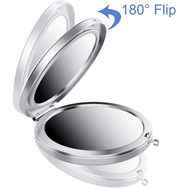 Foldbar Mini Lomme Dobbeltsidet Makeup Spejl