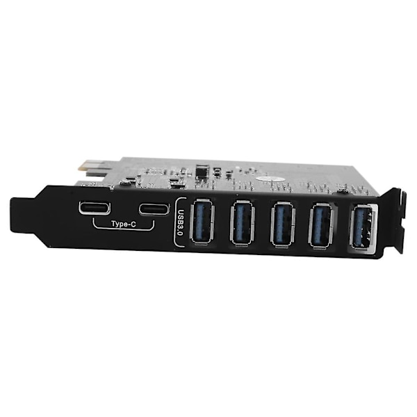 Pci-e til Usb 3.0 7-port udvidelseskort, Pci Express Usb 3.2 tilføjelseskort, internt Usb3 Hub Converte