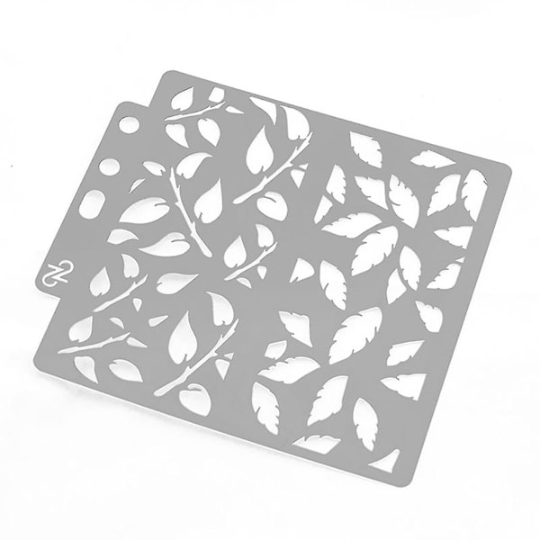 Lövmallar Stencil Målning Scrapbooking Prägling Stämpling Album Hantverk