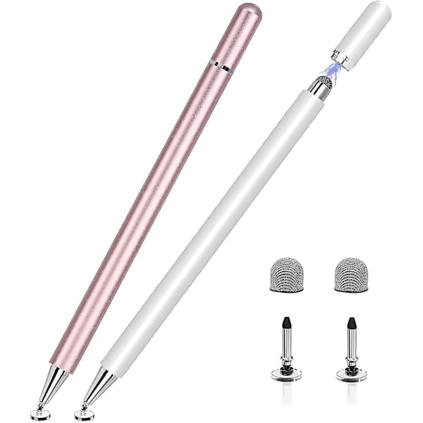 Stylus Pen For Ipad 2 Pack - Enhance Touch Screen Experience With Magnetic Cap - Compatible With Ipad, Iphone, And Android