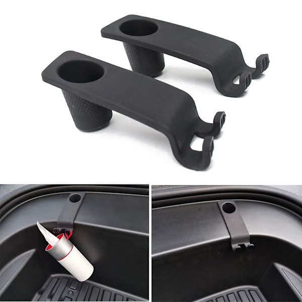 Tesla 2021 Model 3 Front Trunk Hooks Clip Durable Abs Bag Storage Hooks Kit