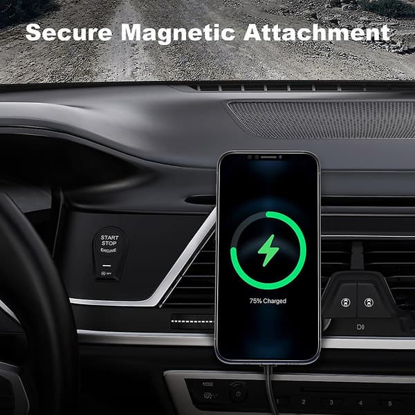 Magnetisk til Iphone-11 12 Pro - Trådløs oplader Mobiltelefonholder