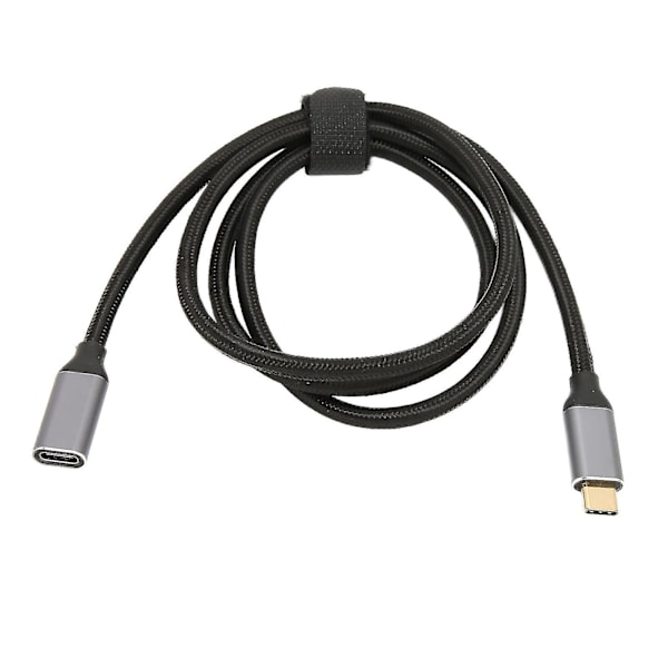 1m USB C-forlengelseskabel - 10 Gbps datasynkronisering, 100 W strømforsyning, 4K 60Hz videoutgang med E-markerbrikke