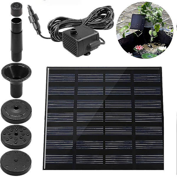 Solcelledrevet dam pumpe springvand pumpe solcelledrevet pumpe have springvand vandfunktion
