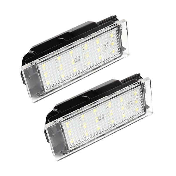 2stk 18 Led Nummerskilt Lys Lampe For Renault Megane 2 Clio Laguna 2 Megane 3 Twingo