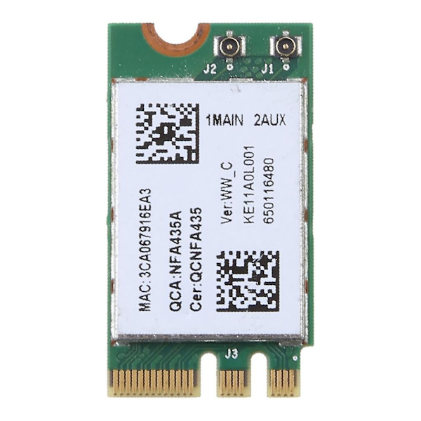Lett trådløs adapterkort for Qca9377 Qcnfa435 802.11ac 2.4g/5g Ngff