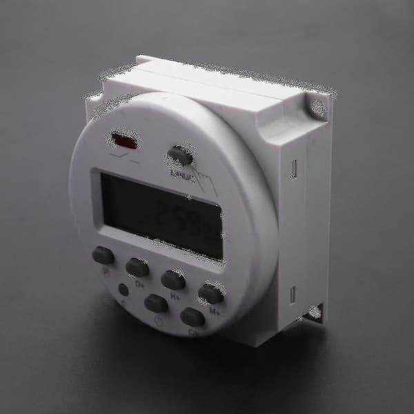 Ny LCD Digital Kontrollbar Strømmåler Programmerbar Timer DC 12V 16A Tid Relébryter