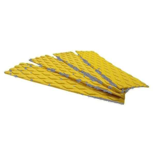 4-pack Surfbräda Fram Traction Pad - Sup Surfbräda Däck Greppmatta Ersättning Med Lim (gul)