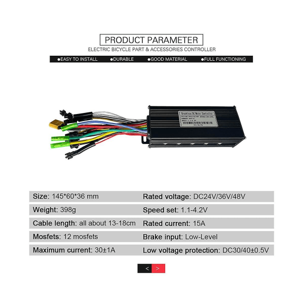 36v 48v 750w 1000w kolmimoodi, 12 putkea, harjaton 30a säätimen kaasujarrusarja, LED V889 Di