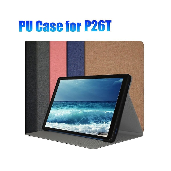 Pu- case för P26t 10,1 tums surfplatta Pu läder+tpu tablettställ P26t 10,1 tum case guld
