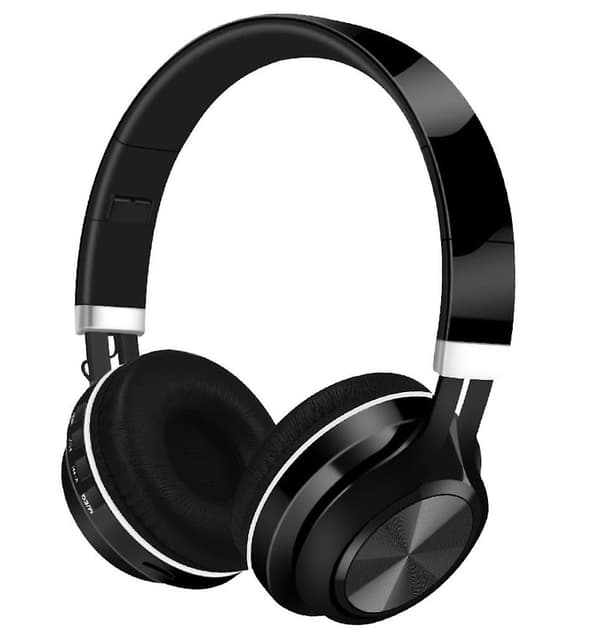 Trådlöst Bluetooth-headset för huvudet, hopfällbart och infällbart brusreducerande HiFi-headset