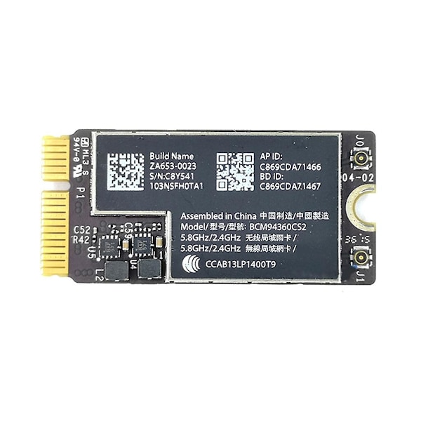 Bcm94360cs2 Bluetooth-kompatibel 4.0 Wifi Airport-kort til Book Air A1466 A1465