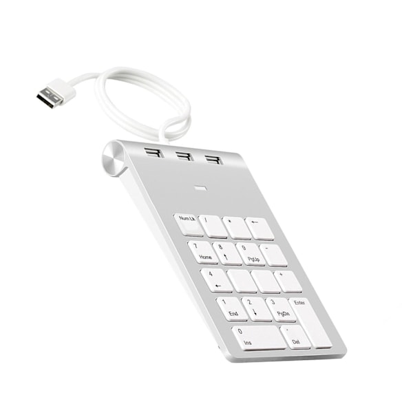 Bærbar Mini Usb Wired Numerisk Tastatur Ultra-tynn Digital Numpad For Bærbar PC