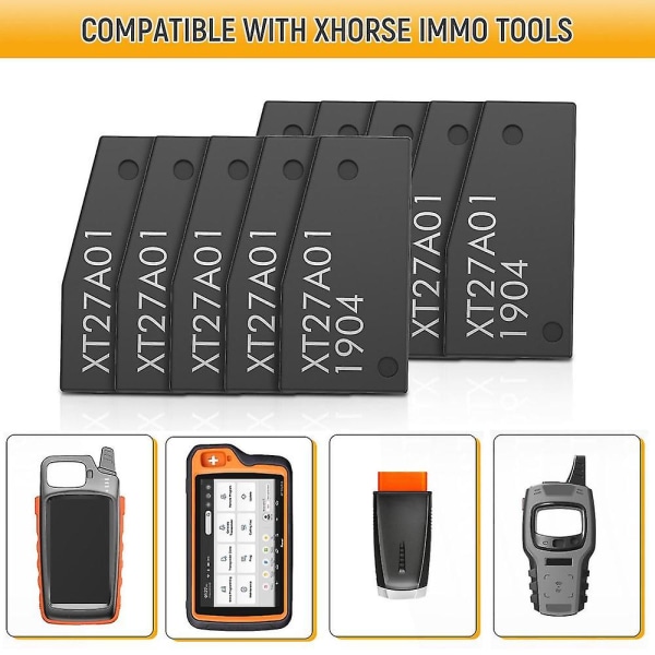 For Vvdi Super Chip Xt27 Xt27a01 Xt27a Transponder for Id46/40/43/4d/8c/8a/t3/47/8a Chip for Vvdi2 Vvdi Key Tool