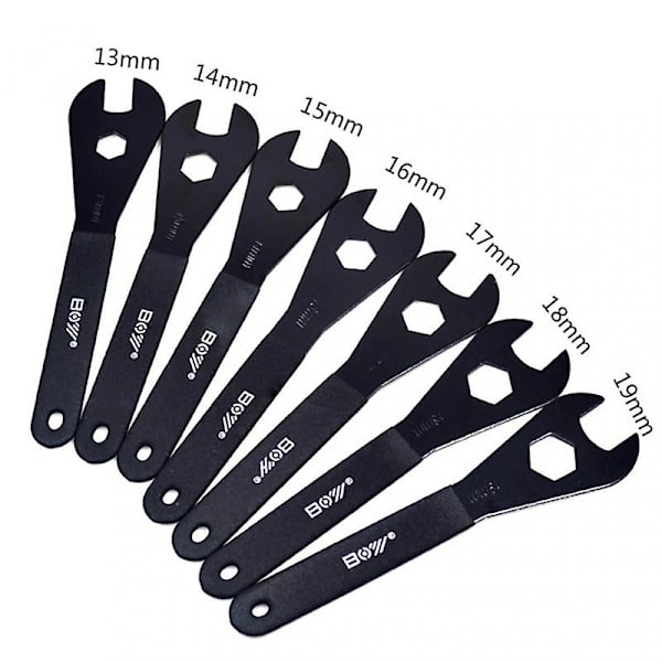 1 stk. 13-19mm Cykelnav Pedal Reparationsnøgle Akselnav Kegle Nøgle Cykel Kegle Nøgle
