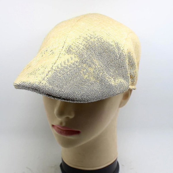Hmwy-vintage miesten ja naisten Ivy-lippalakit Gatsby Newsboy -pellava baretti Cabbie -ajohuppu