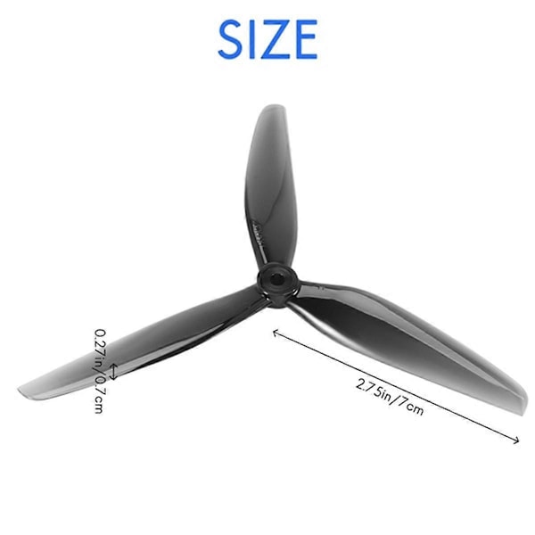 4 Par 7X4X3 7040 3-Bladet PC Propeller til RC FPV Freestyle 7 Tommer Lang Rækkevidde LR7 Cinelifter Dr
