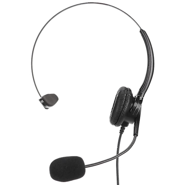 PC-kundtjänstheadset med mikrofon, brusreducerande 3,5 mm callcenter-hörlurar, justerbar volym