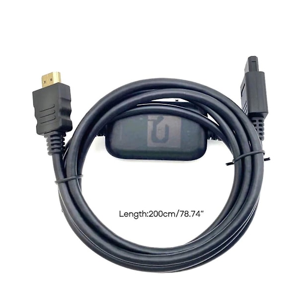 N64 til HDMI-kompatibel konverter for N64 spillkonsoll 180 cm lang ledning