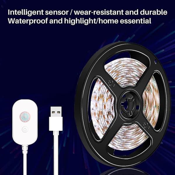 1 LED-ljusremsa USB-induktion Vattentät LED-ljusremsa
