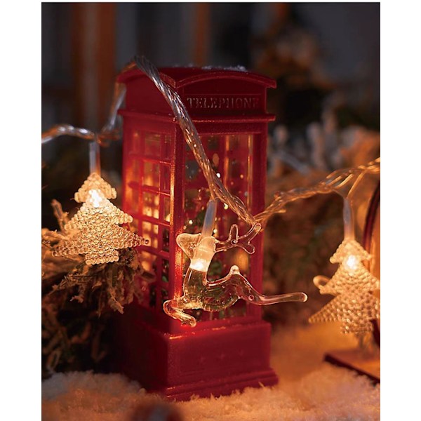 Juletrær Snøfnugg Led Lysstreng Banner Julepynt 2023 Til Hjemmet Navidad Julepynt Lys Nyttår 2024 tree snowflake 1.5m 10led