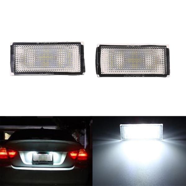 2 st LED-nummerplåtsljuslampor för E66 E65 7-serie 735i Vit