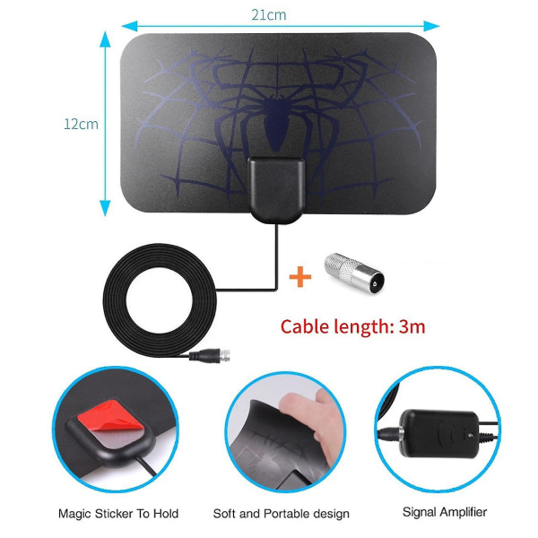 4K Spidermønster TV-antenne