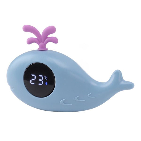 Digital Baby Bath Thermometer - Cute Whale Design - Multi Functional Water Measurement - Blue